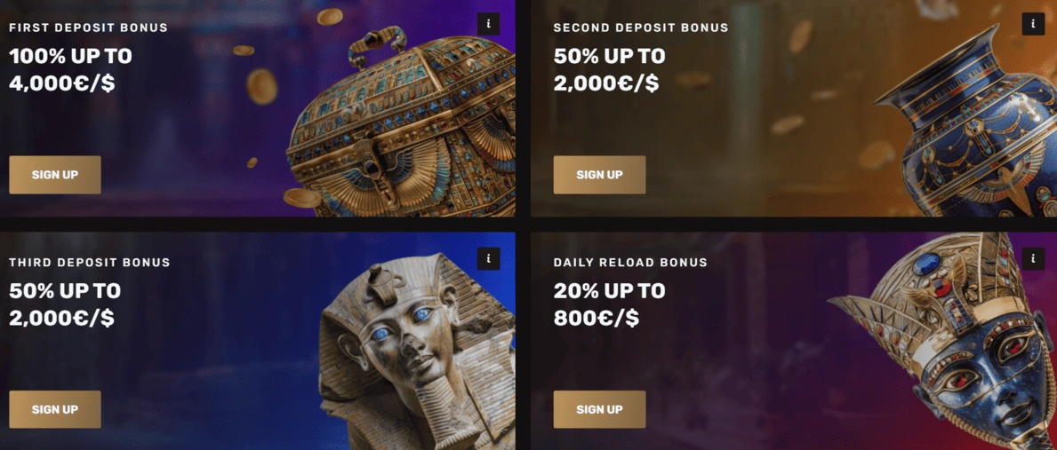 Cleopatra Casino Bonuses